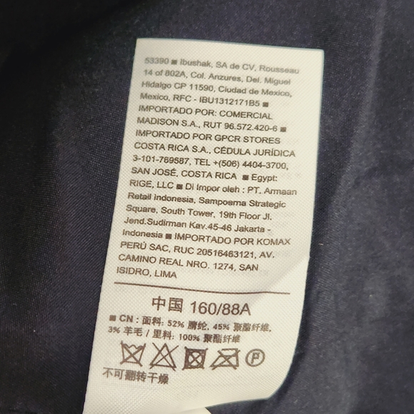 Old Navy Blue Pea Coat - Picture 7 of 13